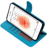 7 Plus-iPhone-Mappen-Kasten Booktype Brieftasche Türkis