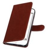 iPhone 7 Plus Portemonnee hoesje booktype wallet case Bruin