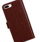 7 Plus iPhone Wallet Case booktype tegnebog sag Brown