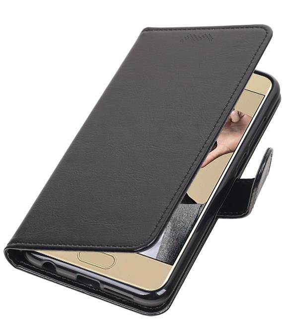 Huawei Honor 9 Wallet cas booktype porte-monnaie noir cas