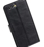 Huawei Honor 9 Portemonnee hoesje booktype wallet case Zwart