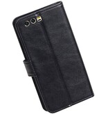 Huawei Honor 9 Tegnebog tilfælde booktype Sort tegnebog sag