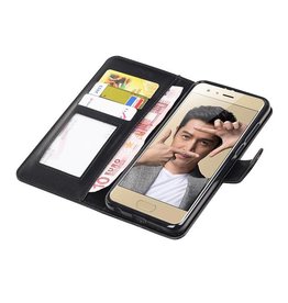 Huawei Honor 9 Monedero caso Booktype carpeta de la caja Negro