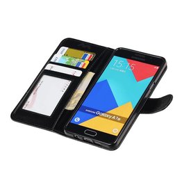 Galaxy A7 2016 Wallet tilfælde booktype Sort tegnebog sag