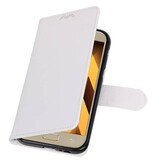 Galaxy A5 2017 cassa del raccoglitore del caso Tipo di libri portafoglio Bianco