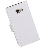 Galaxy A5 2017 cassa del raccoglitore del caso Tipo di libri portafoglio Bianco