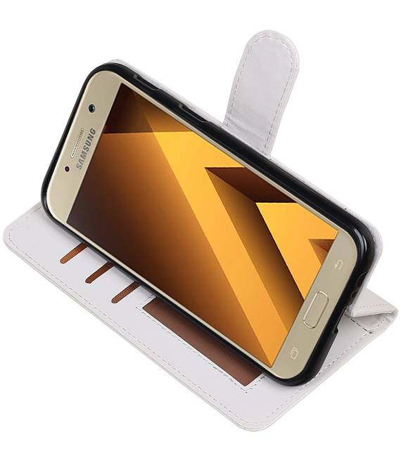 Galaxy A5 2017 Portemonnee hoesje booktype wallet case Wit