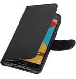 Galaxy A5 2016 Portemonnee hoesje booktype wallet case Zwart