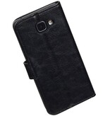 Galaxy A5 2016 Wallet tilfælde booktype Sort tegnebog sag