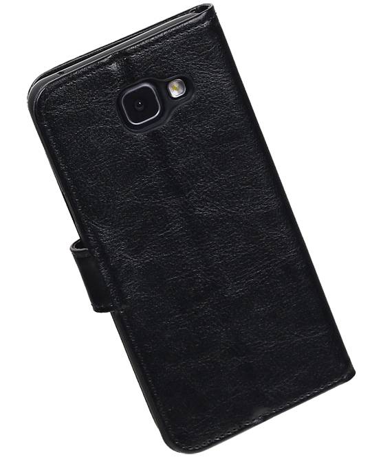 Galaxy A5 2016 Monedero caso Booktype carpeta de la caja Negro