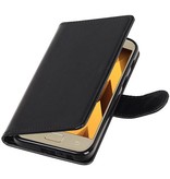 Galaxy A3 2017 Portafoglio caso booktype caso Nero portafoglio