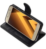 Galaxy A3 2017 Portafoglio caso booktype caso Nero portafoglio