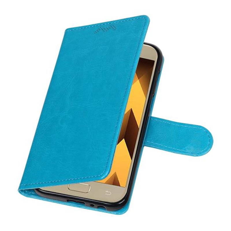 A3 Galaxy 2017 Wallet Abdeckung Buchtyp Brieftasche Turquoise