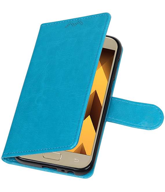 A3 Galaxy 2017 Wallet cover bog typen tegnebog Turkis