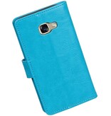 A3 Galaxy 2017 Wallet Abdeckung Buchtyp Brieftasche Turquoise