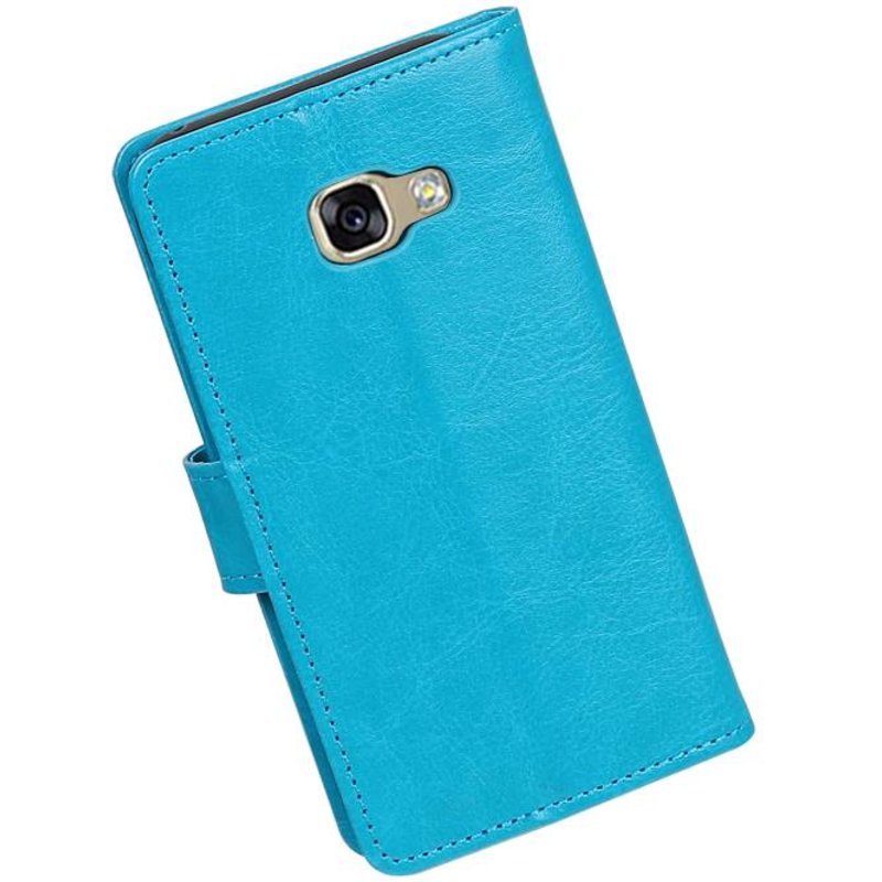 A3 Galaxy 2017 Wallet Abdeckung Buchtyp Brieftasche Turquoise
