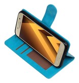 A3 Galaxy 2017 Wallet Abdeckung Buchtyp Brieftasche Turquoise