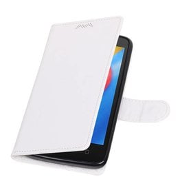 Moto C Wallet case booktype wallet case White