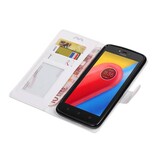 Moto C Wallet case booktype wallet case White