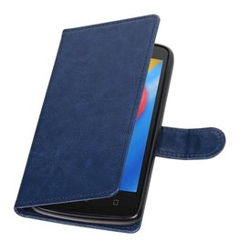 Moto C Wallet case booktype wallet case Dark blue