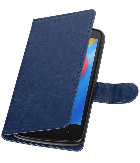 Moto C Wallet case booktype wallet case Dark blue