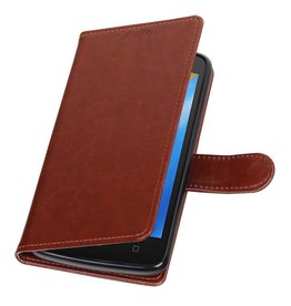 Caso moto Monedero caso C Booktype Carpeta de Brown