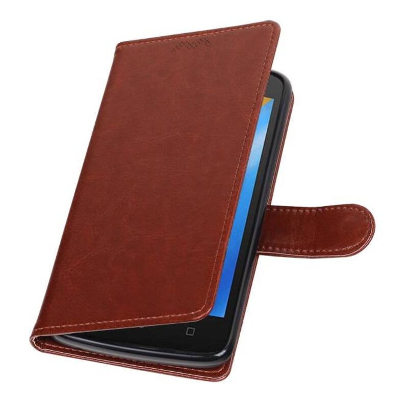 Caso moto Monedero caso C Booktype Carpeta de Brown