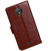 Caso moto Monedero caso C Booktype Carpeta de Brown