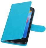 Moto C Wallet case booktype wallet case Turquoise