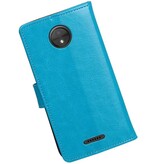 Moto C Wallet case booktype wallet case Turquoise