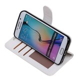 Galaxy S6 Edge Wallet case booktype wallet case White