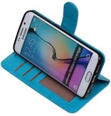 Galaxy S6 Edge Wallet case booktype wallet Turquoise