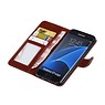 Galaxy S7 Edge Portemonnee hoesje booktype wallet case Bruin