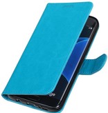Galaxy S7 Edge caja de la carpeta de la turquesa Booktype cartera