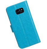 Galaxy S7 Edge Wallet tilfælde booktype pung Turkis
