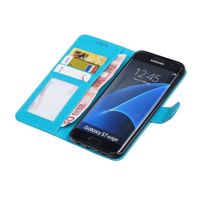 Galaxy S7 Edge Wallet case booktype wallet Turquoise