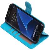Galaxy S7 Edge-Wallet Fall Booktype Brieftasche Turquoise