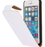 Devil Classic Flip Hoes voor iPhone 5 Wit