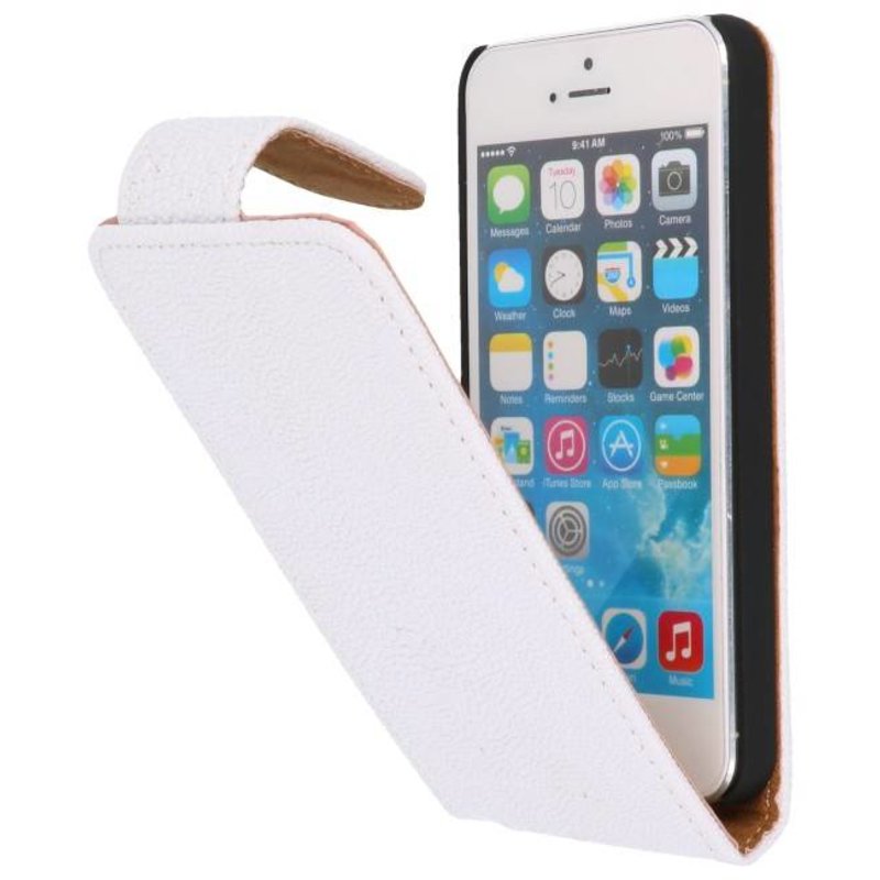 Devil Classic Flip Taske til iPhone 5 Hvid