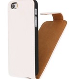 Litchi Classic Case Flip pour iPhone 5 blanc