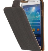El caso del tirón de madera clásico para i9500 Galaxy S4 gris