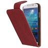 Bois classique Flip Case pour Galaxy S4 i9500 Rouge