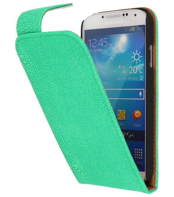 Diable classique Flip Case pour Galaxy S4 i9500 vert