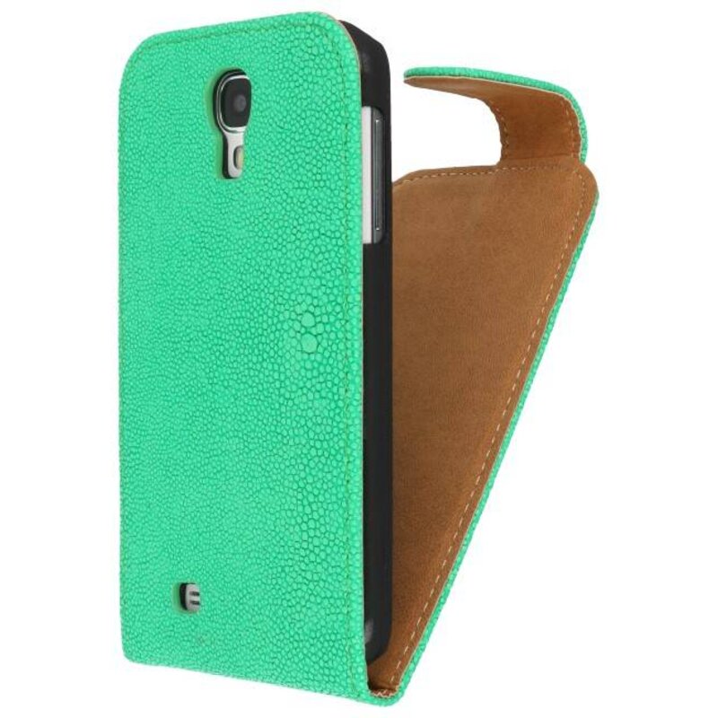 Devil Classic Flip Hoes voor Galaxy S4 i9500 Groen