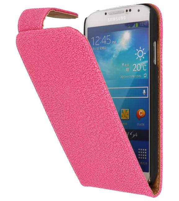 Diable classique Flip Case pour Galaxy S4 i9500 Rose