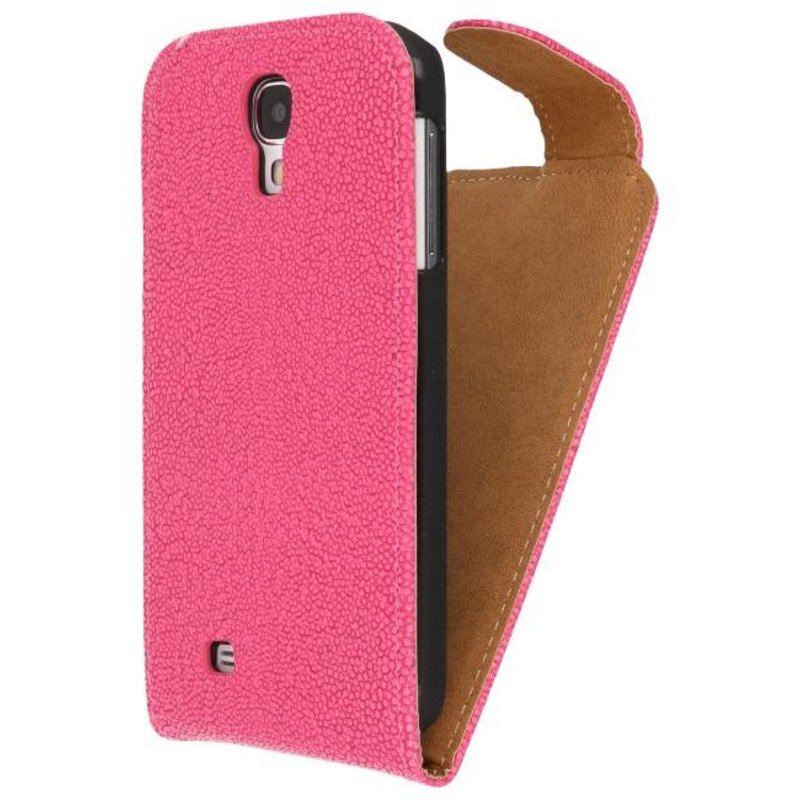 Devil Classic Flip Hoes voor Galaxy S4 i9500 Roze