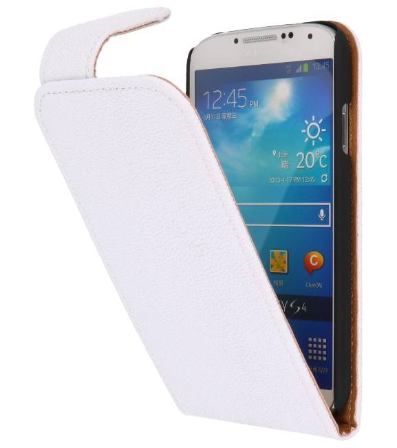 Devil Classic Flip Hoes voor Galaxy S4 i9500 Wit