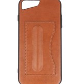 Debout Case Wallet TPU pour iPhone Plus 8 / 7plus Brown