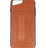 Standing TPU Wallet Case for iPhone 8 Plus / 7Plus Brown