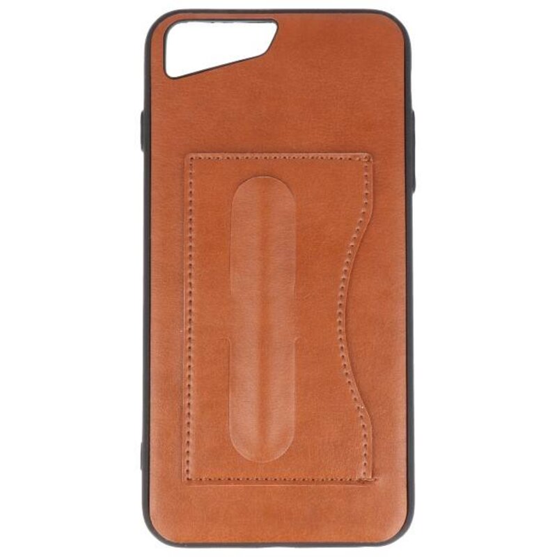 Standing TPU Wallet Case for iPhone 8 Plus / 7Plus Brown